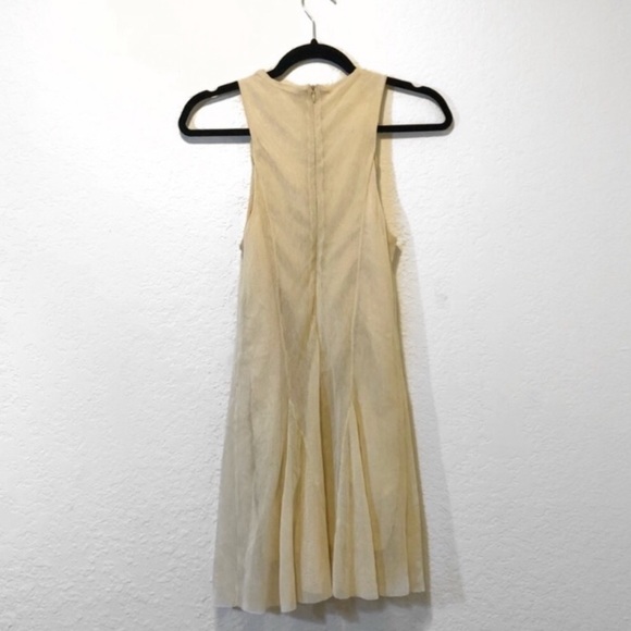 (Not for sale) Beige Mesh Skater Dress - Picture 2 of 3